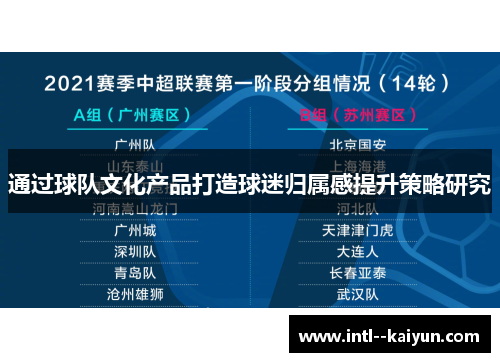 通过球队文化产品打造球迷归属感提升策略研究
